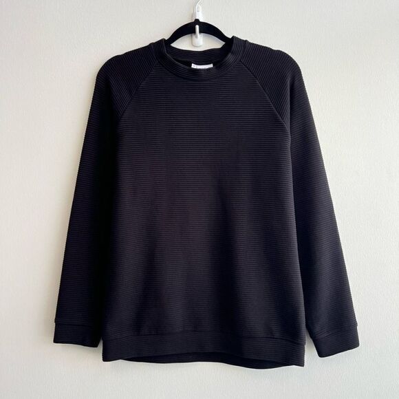 Jan N June Women’s Small Rib Black Pullover O-Sweater Toulon Long Sleeve - Picture 2 of 12